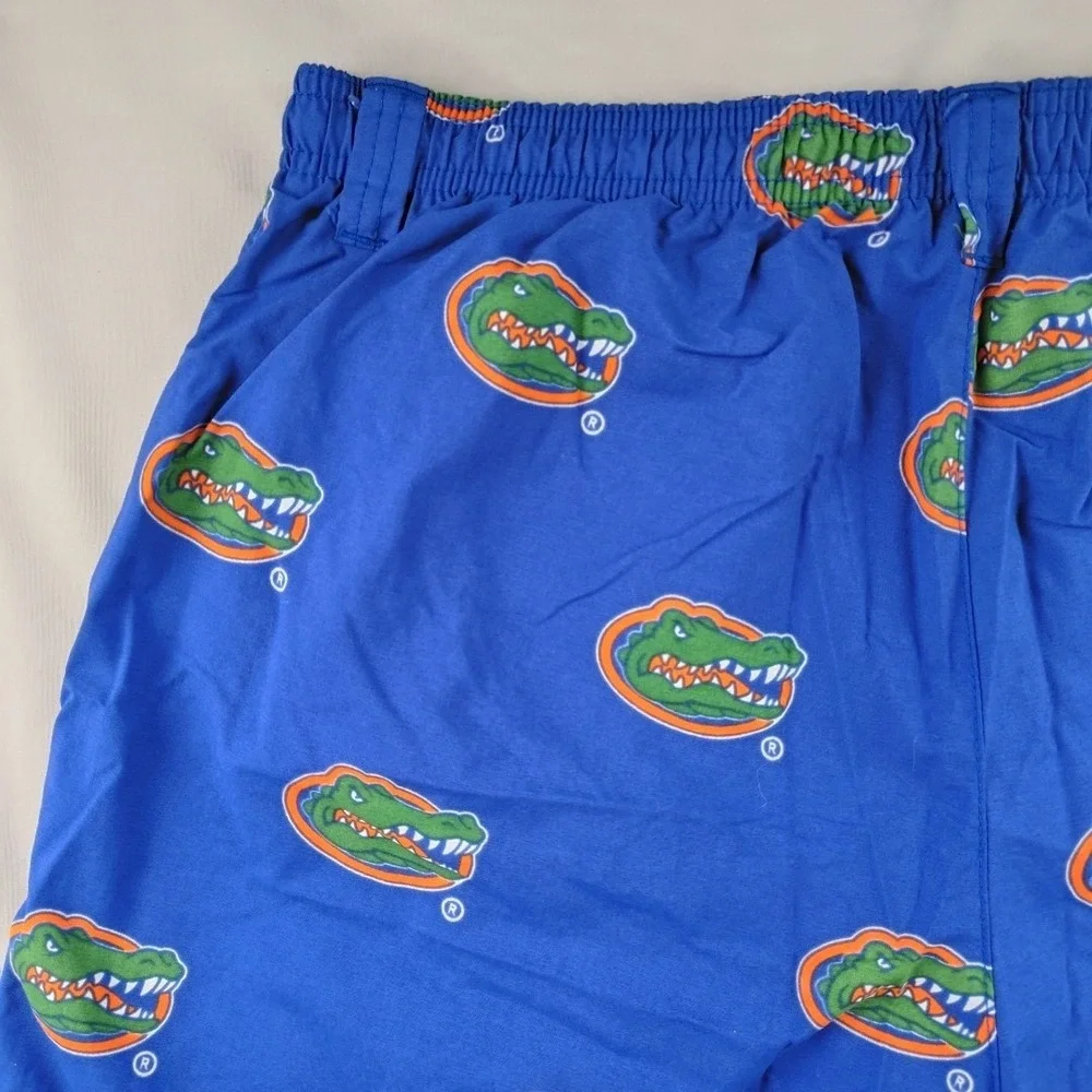 Columbia PFG Mens Medium Florida Gators Swim Trunks Blue NCAA Gator Logo Shorts